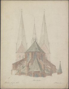 Iglesia de Santa María en Lübeck (1855)
